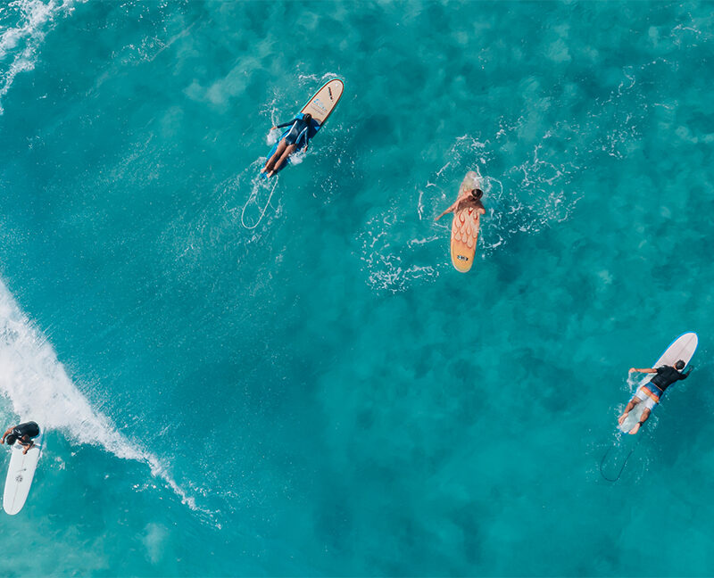 Image of surfers in Queensland